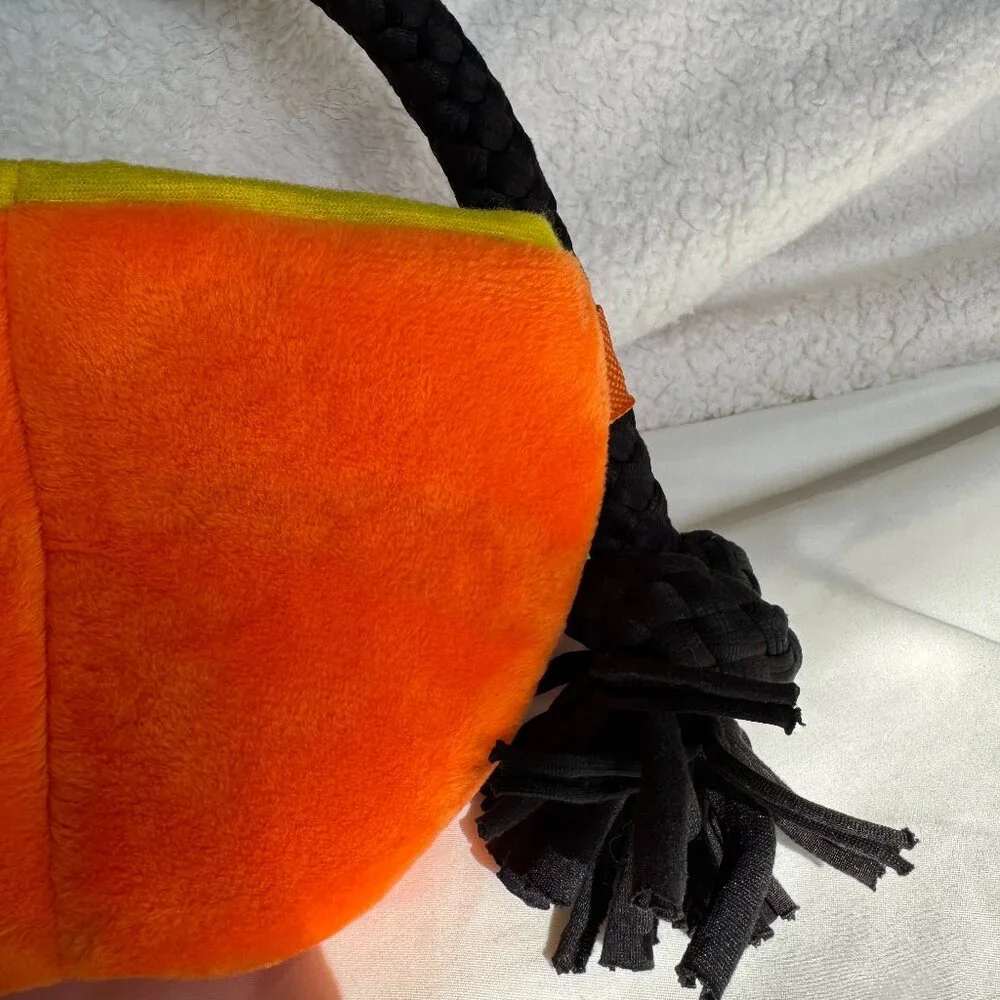 NWT Bark Box Dog Toy PUPKIN PAIL, Pumpkin Trick or Treat Bag, Orange, Size S-L